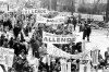 Allende Supporters March in the streets