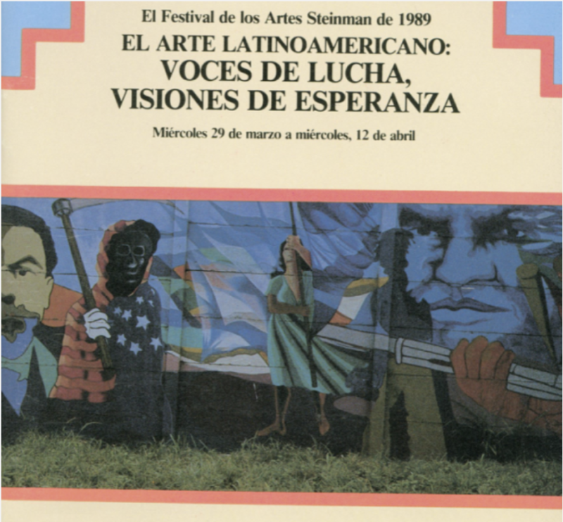 photo of a program with a mural on the front